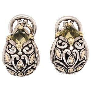 JOHN HARDY     .925 and. 18K. Silver and Gold Filigree  Clip Earrings